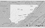 Gray 3D Map of Cullman County