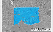 Political Map of Elmore County, desaturated