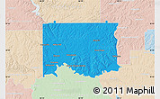 Political Map of Elmore County, lighten