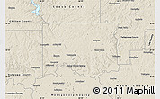 Shaded Relief Map of Elmore County