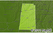 Physical 3D Map of Lamar County, darken