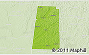 Physical 3D Map of Lamar County, lighten