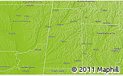 Physical 3D Map of Lamar County