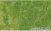 Satellite 3D Map of Lamar County