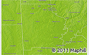 Physical 3D Map of Washington County