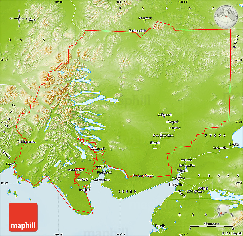 Physical Map Of ZIP Code 00001 physical-map-of-zip-code-00001