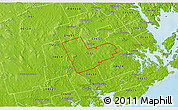 Physical 3D Map of ZIP code 00151
