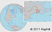 Gray Location Map of ZIP code 00151