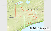 Physical Map of ZIP code 00160