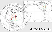 Blank Location Map of ZIP code 00183, within the entire country