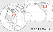 Blank Location Map of ZIP code 00183, highlighted country, highlighted county, within the entire country