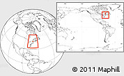 Blank Location Map of ZIP code 00183, highlighted county, within the entire country