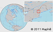 Gray Location Map of ZIP code 00183
