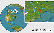 Satellite Location Map of ZIP code 00183
