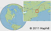 Savanna Style Location Map of ZIP code 00183