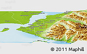 Physical Panoramic Map of ZIP code 99504