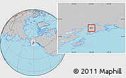 Gray Location Map of ZIP code 99669