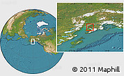 Satellite Location Map of ZIP code 99669