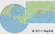 Savanna Style Location Map of ZIP code 99669
