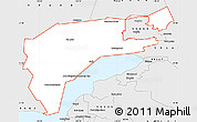 Silver Style Simple Map of ZIP code 99687