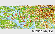 Physical Panoramic Map of ZIP code 99929