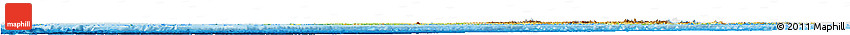 Physical Horizon Map of Alaska, single color outside