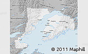 Gray Map of Kenai Peninsula Borough