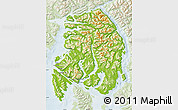 Physical Map of Ketchikan Gateway Borough, lighten
