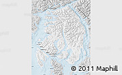 Silver Style Map of Ketchikan Gateway Borough