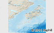 Shaded Relief 3D Map of Kodiak Island Borough