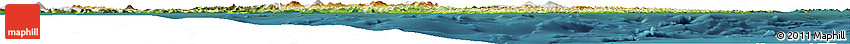 Physical Horizon Map of Kodiak Island Borough, satellite outside