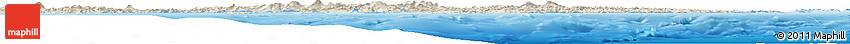 Shaded Relief Horizon Map of Kodiak Island Borough
