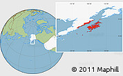 Savanna Style Location Map of Kodiak Island Borough, highlighted country