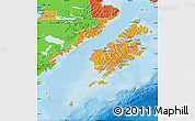 Political Map of Kodiak Island Borough