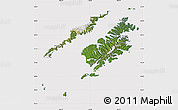 Satellite Map of Kodiak Island Borough, cropped outside