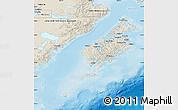 Shaded Relief Map of Kodiak Island Borough