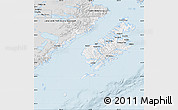 Silver Style Map of Kodiak Island Borough