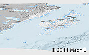 Gray Panoramic Map of Kodiak Island Borough