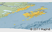 Savanna Style Panoramic Map of Kodiak Island Borough