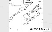 Blank Simple Map of Kodiak Island Borough