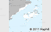 Gray Simple Map of Kodiak Island Borough
