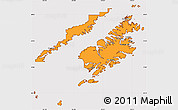 Political Simple Map of Kodiak Island Borough, cropped outside