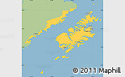 Savanna Style Simple Map of Kodiak Island Borough, single color outside