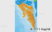 Political Map of Sitka Borough