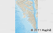 Shaded Relief Map of Sitka Borough