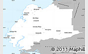 Gray Simple Map of Wade Hampton Census Area