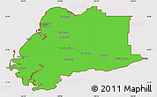 Political Simple Map of Wade Hampton Census Area, cropped outside