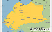 Savanna Style Simple Map of Wade Hampton Census Area