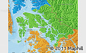 Political Map of Wrangell-Petersburg Census Area