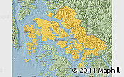 Savanna Style Map of Wrangell-Petersburg Census Area
